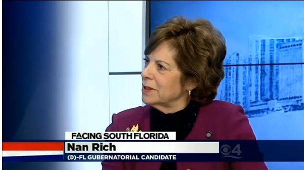 Miles Behind Her, Miles Ahead.  Nan Rich Vows to Stay in Race